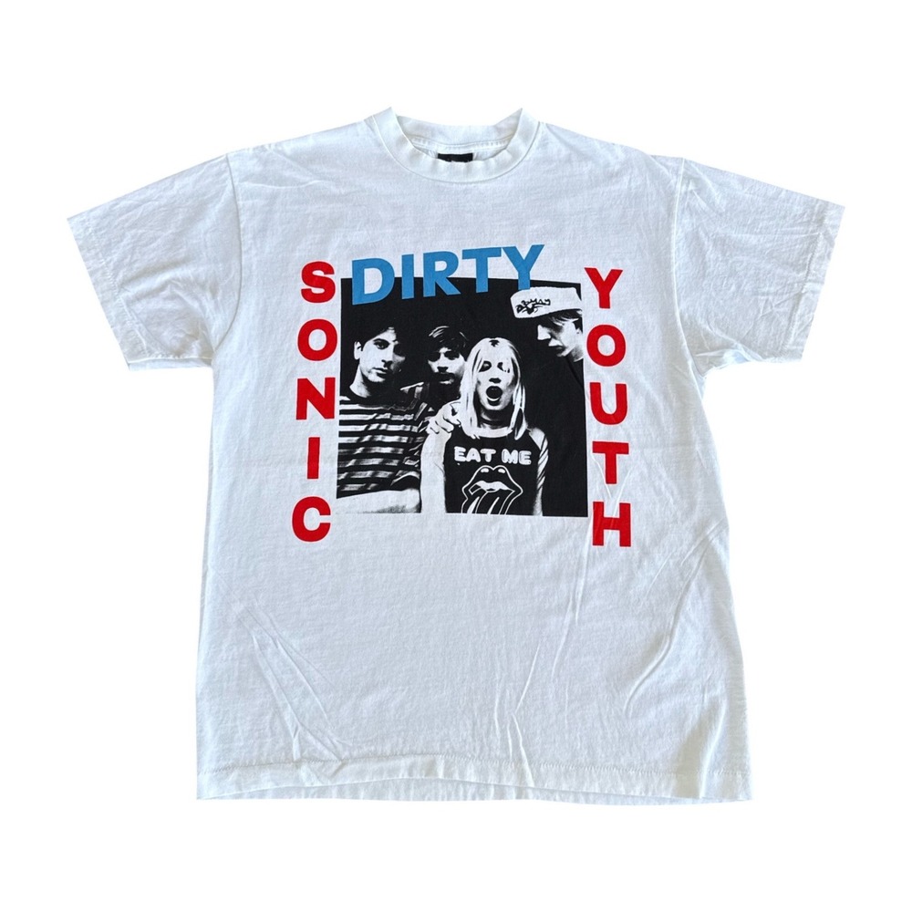 Sonic Youth Dirty Tour 1993 Shirt White Size Large 90s rock Band Tee REPRINT
